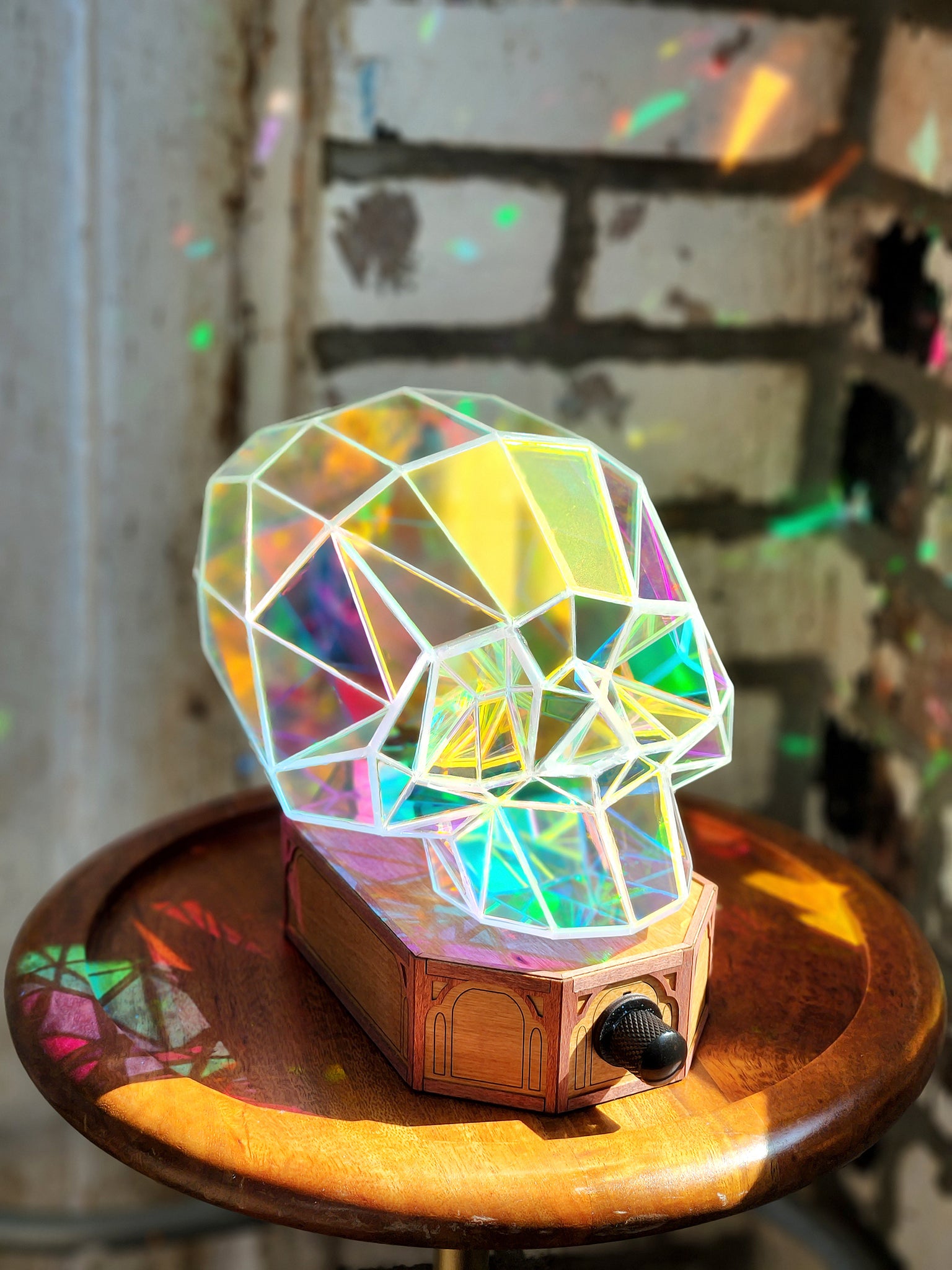 Crystal Skull Table Lamp