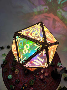 Natural Roll: D20 Prism Lamp